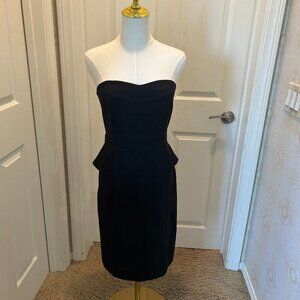 WHITE HOUSE BLACK MARKET Black Strapless Dress Fully Lined Size 6